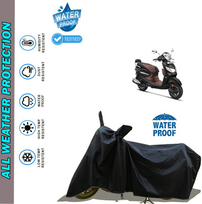 AutoGalaxy Waterproof Two Wheeler Cover for Hero(Pleasure Plus, Black)
