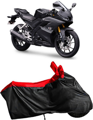 Autofly Waterproof Two Wheeler Cover for Yamaha(R15 V3, Red, Black)