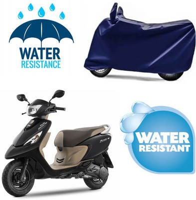 RTS COLLECTIONS Waterproof Two Wheeler Cover for TVS(Zest, Blue)
