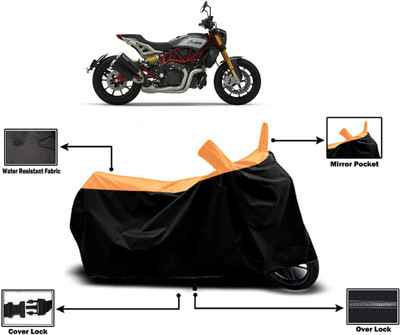 Amexride Two Wheeler Cover for Indian(FTR 1200, Orange)
