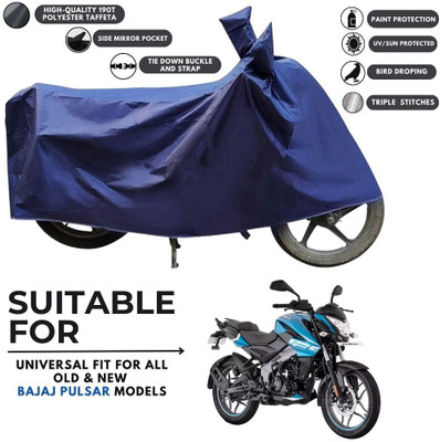 MADAFIYA Two Wheeler Cover for Bajaj(Pulsar NS125 BS6, Blue)