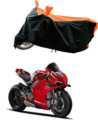 DeepShakshi AUTOMOTIVE Waterproof Two Wheeler Cover for Ducati(Panigale, Orange)