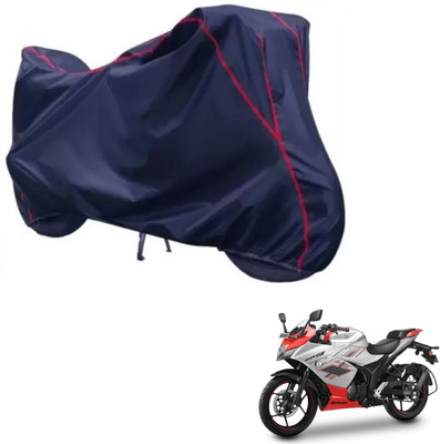 Love Me Two Wheeler Cover for Suzuki(Gixxer SF, Blue, Red)