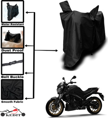 KEDIT Two Wheeler Cover for Bajaj(Dominar 250, Black)