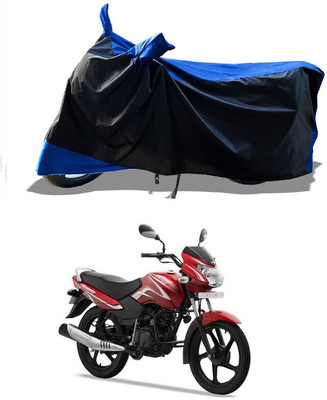 DeepShakshi AUTOMOTIVE Waterproof Two Wheeler Cover for TVS(Sport ES BS6, Blue, Black)