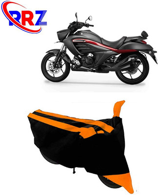 RRZ Waterproof Two Wheeler Cover for Suzuki(Intruder, Black, Orange)