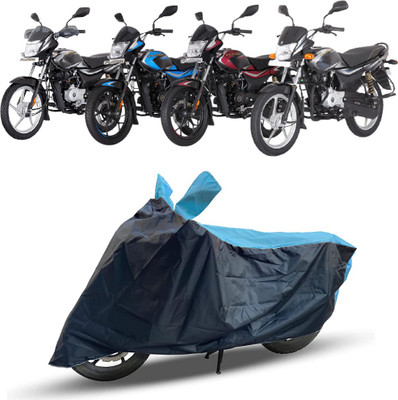 AutoGalaxy Waterproof Two Wheeler Cover for Bajaj(Platina, Blue, Black)