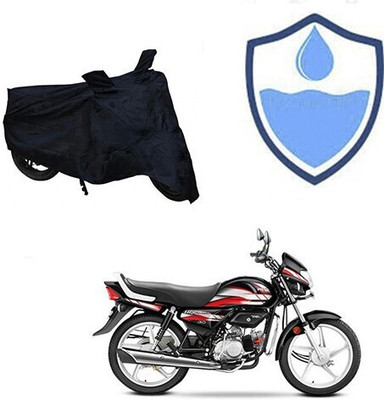 SK AUTO Waterproof Two Wheeler Cover for Hero(CD deluxe, Black)