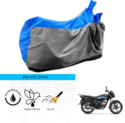 ANTHUB Waterproof Two Wheeler Cover for Honda(CD 110 Dream, Grey, Blue)
