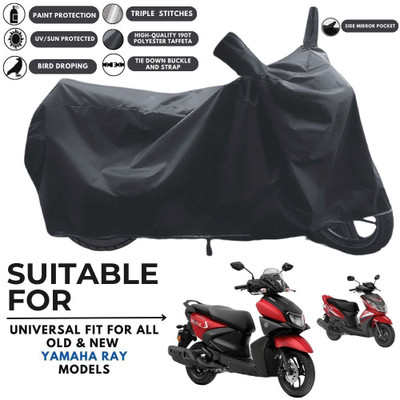 MADAFIYA Two Wheeler Cover for Yamaha(RayZR 125 BS6, Black)