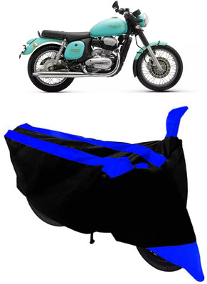 HEMSKAR Two Wheeler Cover for JAWA(42, Black, Blue)