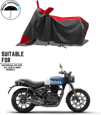 smwzxyu Waterproof Two Wheeler Cover for Royal Enfield(Red, Black)