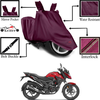 AASHTIK MART Two Wheeler Cover for Honda(X-Blade, Maroon)