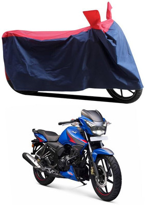 AASHTIK MART Two Wheeler Cover for TVS(Apache, Red, Blue)
