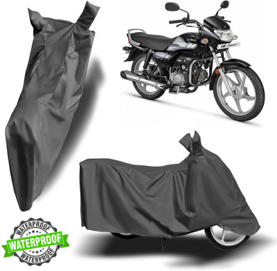 NG Auto Front Waterproof Two Wheeler Cover for Hero(HF Deluxe, Grey)
