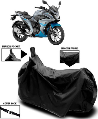 MMSSTAR Waterproof Two Wheeler Cover for Yamaha(Fazer 25 BS6, Black)