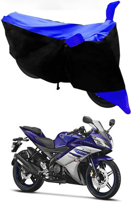 Mdstar Waterproof Two Wheeler Cover for Yamaha(YZF-R15 V2, Blue, Black)