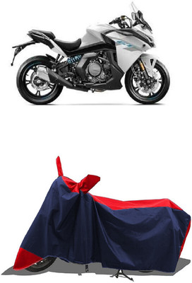 SUGASHRI Waterproof Two Wheeler Cover for CFMoto(650GT, Red, Blue)
