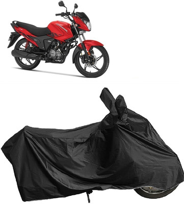 DIGGU Two Wheeler Cover for Hero(MotoCorp Glamour, Black)