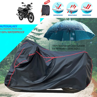 AutoGalaxy Waterproof Two Wheeler Cover for TVS(Sport, Black)