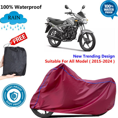 AutoGalaxy Waterproof Two Wheeler Cover for Suzuki(Hayate EP, Maroon)
