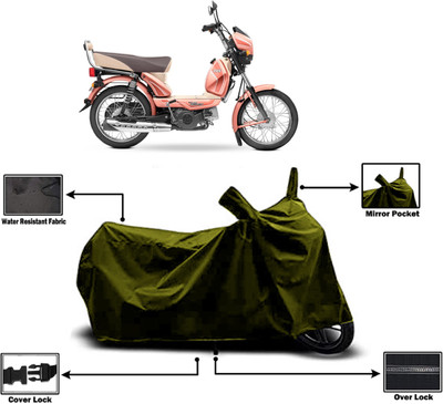 Amexride Two Wheeler Cover for TVS(XL 100 Comfort, Green)