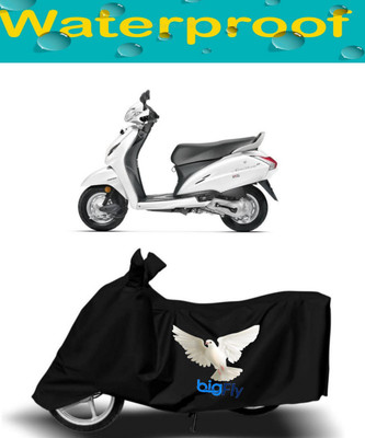 BigFly Waterproof Two Wheeler Cover for Honda(Activa 4G, Black)