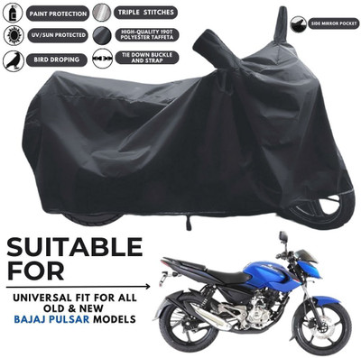 MADAFIYA Two Wheeler Cover for Bajaj(Pulsar 135 BS6, Black)