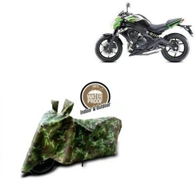 THE REAL ARV Waterproof Two Wheeler Cover for Kawasaki(ER 6N, Multicolor)