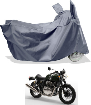 Amexride Two Wheeler Cover for Royal Enfield(Continental GT, Grey)