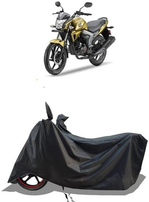 KEDIT Two Wheeler Cover for Honda(Unicorn Dazzler, Black)