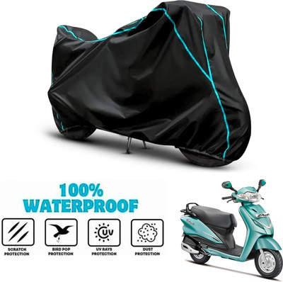 ANTHUB Waterproof Two Wheeler Cover for Hero(Duet, Black)