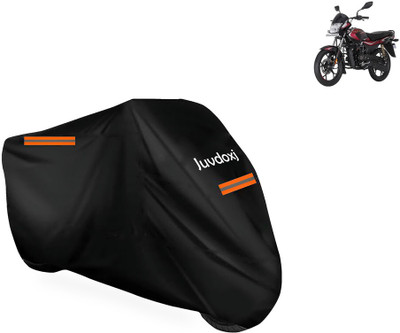 Juvdoxj Waterproof Two Wheeler Cover for Bajaj(Platina 110 H-Gear BS6, Black)