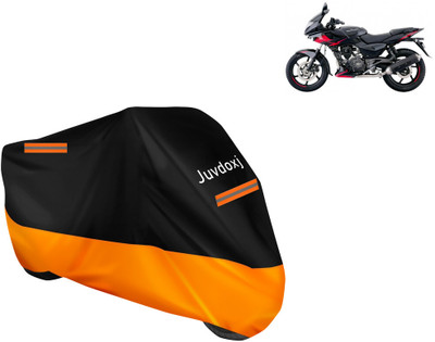 Juvdoxj Waterproof Two Wheeler Cover for Bajaj(Pulsar 220F, Orange)