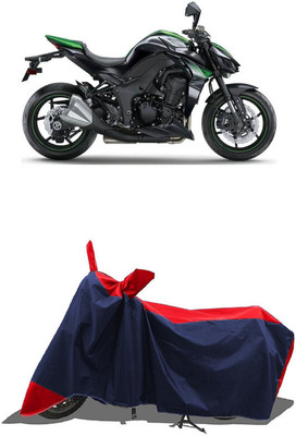SUGASHRI Waterproof Two Wheeler Cover for Kawasaki(Z1000 BS6, Red, Blue)