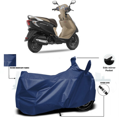 WMIZEXA Waterproof Two Wheeler Cover for Universal For Bike(Zest 110, Blue)