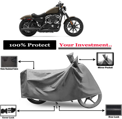 Amexride Two Wheeler Cover for Harley Davidson(XL 883, Grey)
