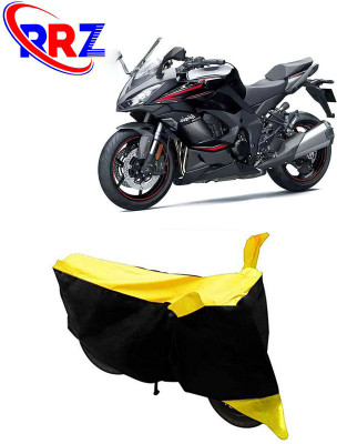 RRZ Waterproof Two Wheeler Cover for Kawasaki(Ninja 1000, Black, Yellow)