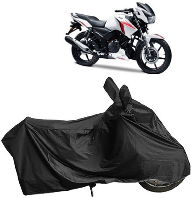 MMSSTAR Waterproof Two Wheeler Cover for TVS(Apache, Black)