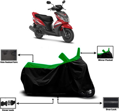 Amexride Two Wheeler Cover for Yamaha(Ray Z, Green)