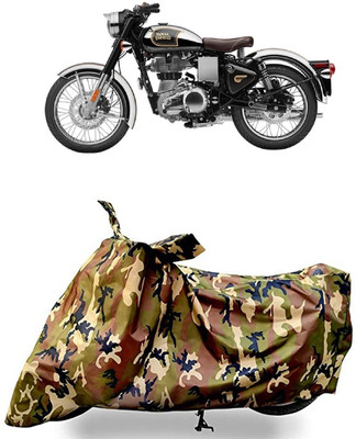 VESMEI Waterproof Two Wheeler Cover for Royal Enfield(Classic Squadron, Multicolor)