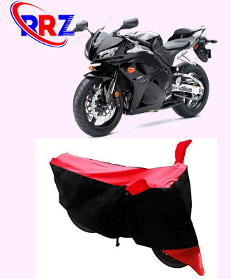RRZ Waterproof Two Wheeler Cover for Honda(CBR 600 RR, Black, Red)