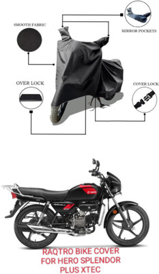 Mdstar Waterproof Two Wheeler Cover for Hero(Splendor, Black)