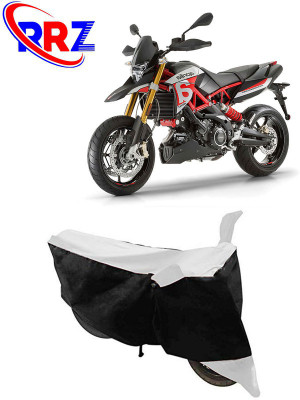 RRZ Waterproof Two Wheeler Cover for Aprilia(Dorsoduro 900, Black, White)