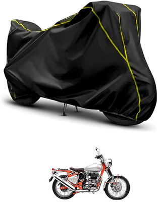 CODOKI Waterproof Two Wheeler Cover for Royal Enfield(Bullet Trials 350, Black, Black)
