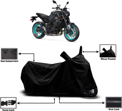 AASHTIK MART Two Wheeler Cover for Yamaha(MT 03 BS6, Black)