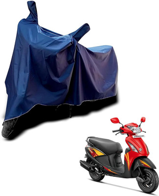 KEDIT Two Wheeler Cover for Hero(Pleasure Plus, Blue)