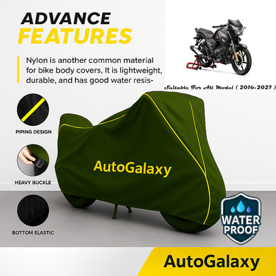 AutoGalaxy Waterproof Two Wheeler Cover for TVS(Apache 150, Green)