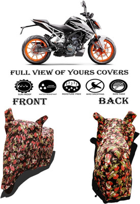 Amexride Two Wheeler Cover for KTM(200 Duke BS6, Multicolor)