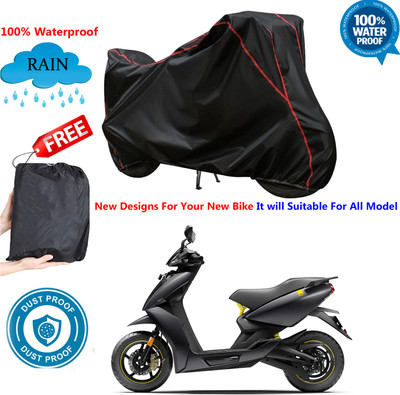 OliverX Waterproof Two Wheeler Cover for Ather(450, Black)